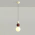 Contemporary Creative Orb Hardware Glass 1-Light Pendant Light For Bedroom