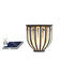 Modern Minimalist Round Cage Shelf Outdoor Waterproof 1-Light Landscape Light For Garden