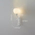 Modern Minimalist Cream Flower Iron Glass 1/2 Light Wall Sconce Lamp For Bedroom