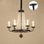 Contemporary Luxury Iron Round Frame Candelabra Crystal Bead 6/8/10/12-Light Chandelier For Living Room