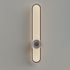 Modern Minimalist Long Oval Hardware Aluminum LED Wall Sconce Lamp For Living Room