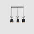 Contemporary Nordic Antler Iron Cylinder Shade Wood 1/3-Light Island Light Chandelier For Living Room