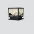 Traditional Chinese Aluminum Glass Square LED Waterproof Solar Landscape Light For Outdoor Patio