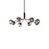 Contemporary Creative Lava Orb All Copper Glass 3/5/8 Light Chandelier For Living Room