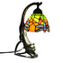 Traditional Tiffany Leopard Ladder Flower Cup Iron Glass 1-Light Table Lamp For Bedroom