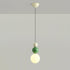 Contemporary Creative Orb Hardware Glass 1-Light Pendant Light For Bedroom