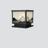 Traditional Chinese Aluminum Glass Square LED Waterproof Solar Landscape Light For Outdoor Patio