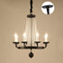 Contemporary Luxury Iron Round Frame Candelabra Crystal Bead 6/8/10/12-Light Chandelier For Living Room