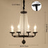 Contemporary Luxury Iron Round Frame Candelabra Crystal Bead 6/8/10/12-Light Chandelier For Living Room