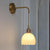 Modern Art Deco Flower Bud Glass Shade 1-Light Wall Sconce Lamp For Living Room