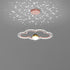 Contemporary Creative Starry Reflection Clouds Acrylic Ring LED Chandelier For Living Room