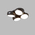 Modern Minimalist Combination Round Iron Plastic LED Flush Mount Ceiling Light For Living Room