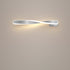 Modern Minimalist Spiral Long Aluminum Silicone LED Wall Sconce Lamp For Living Room