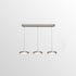 Modern Minimalist Stainless Steel Aluminum Disc Shade LED Island Light Chandelier For Living Room