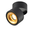 Modern Minimalist Cylinder Adjustable Angle Aluminum LED Flush Mount Ceiling Light For Living Room