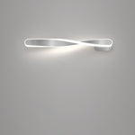 Modern Minimalist Spiral Long Aluminum Silicone LED Wall Sconce Lamp For Living Room