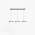 Modern Minimalist Stainless Steel Aluminum Disc Shade LED Island Light Chandelier For Living Room