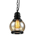 Contemporary Industrial Glass Gourd-Shaped 1-Light Pendant Light For Dining Room