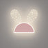 Contemporary Creative Rabbit Planet Acrylic Iron LED Wall Sconce Lamp For Bedroom