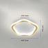 Contemporary Nordic Geometric Iron LED Flush Mount Ceiling Light For Hallway